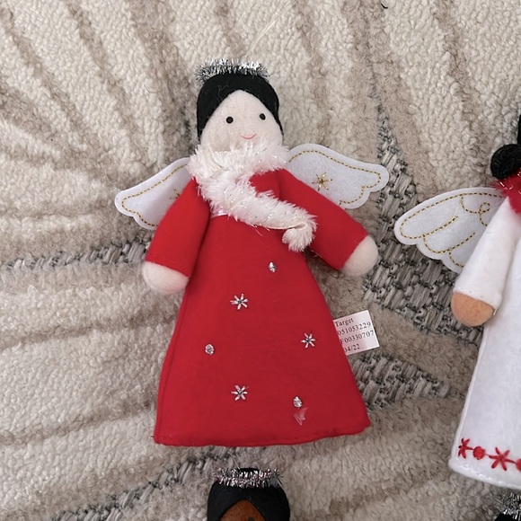 Fabric Angel Christmas Tree Ornament Set | 4 pc - Picture 2 of 5